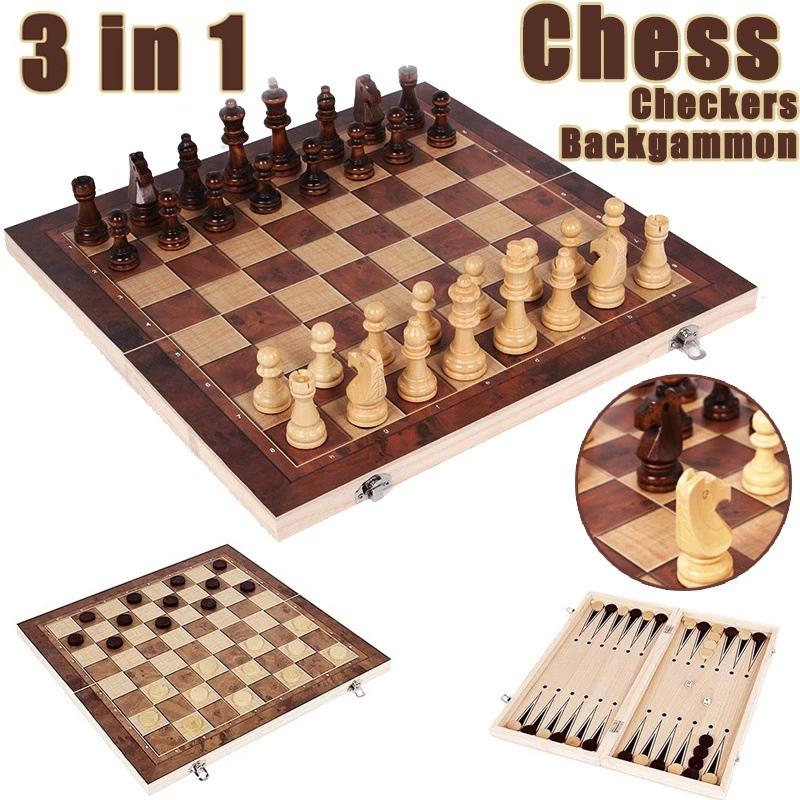 Magnetic Travel Chess - 3'ü 1 Arada Satranç Tahtası, Katlanır
