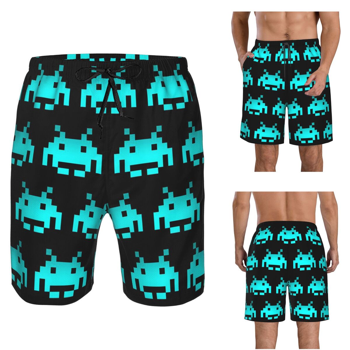 Board Game Quick - Retro Oyun Space Invaders Siyah Sandıklar