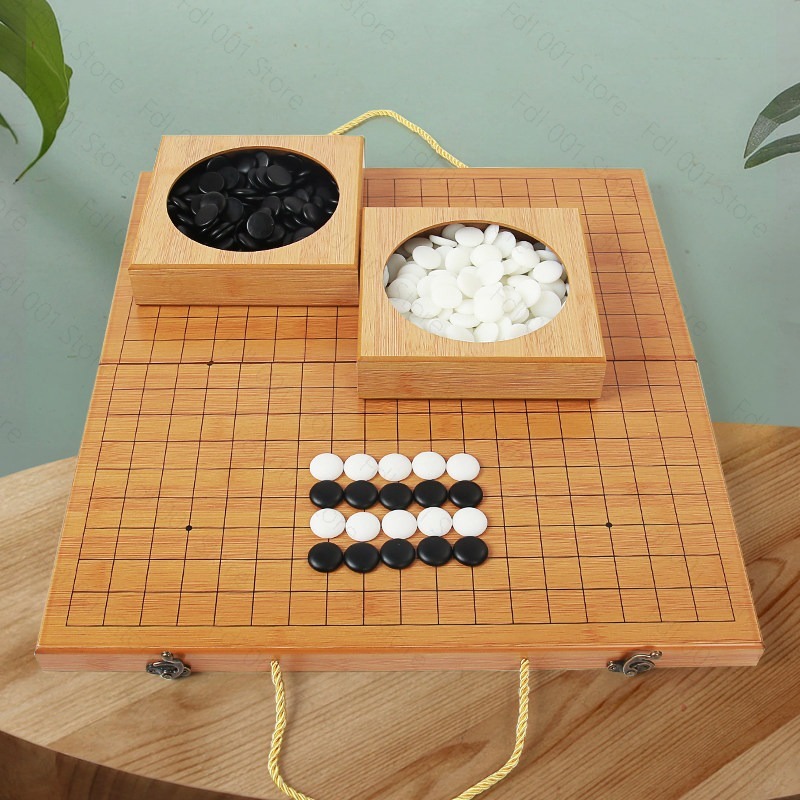 Board Game Strategi - 19 Hareketli Go Set Tavla Oyunu