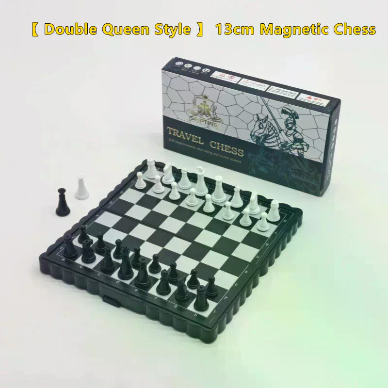 Magnetic Travel Chess - Mini Manyetik Satranç Seti Katlanır Plastik