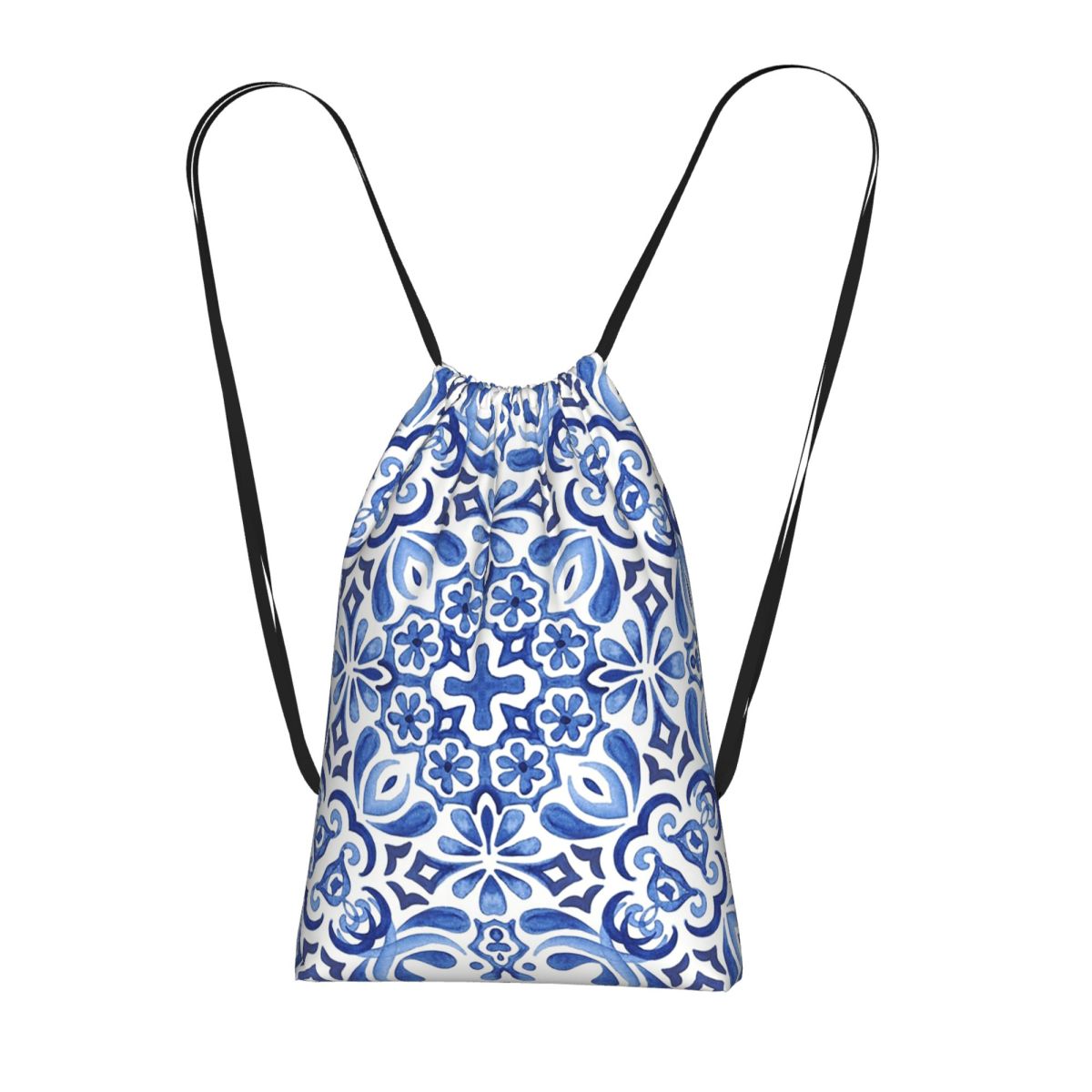Tile Bag Drawstring - Akdeniz Mozaik Fayansları Azulejos İpli Sırt