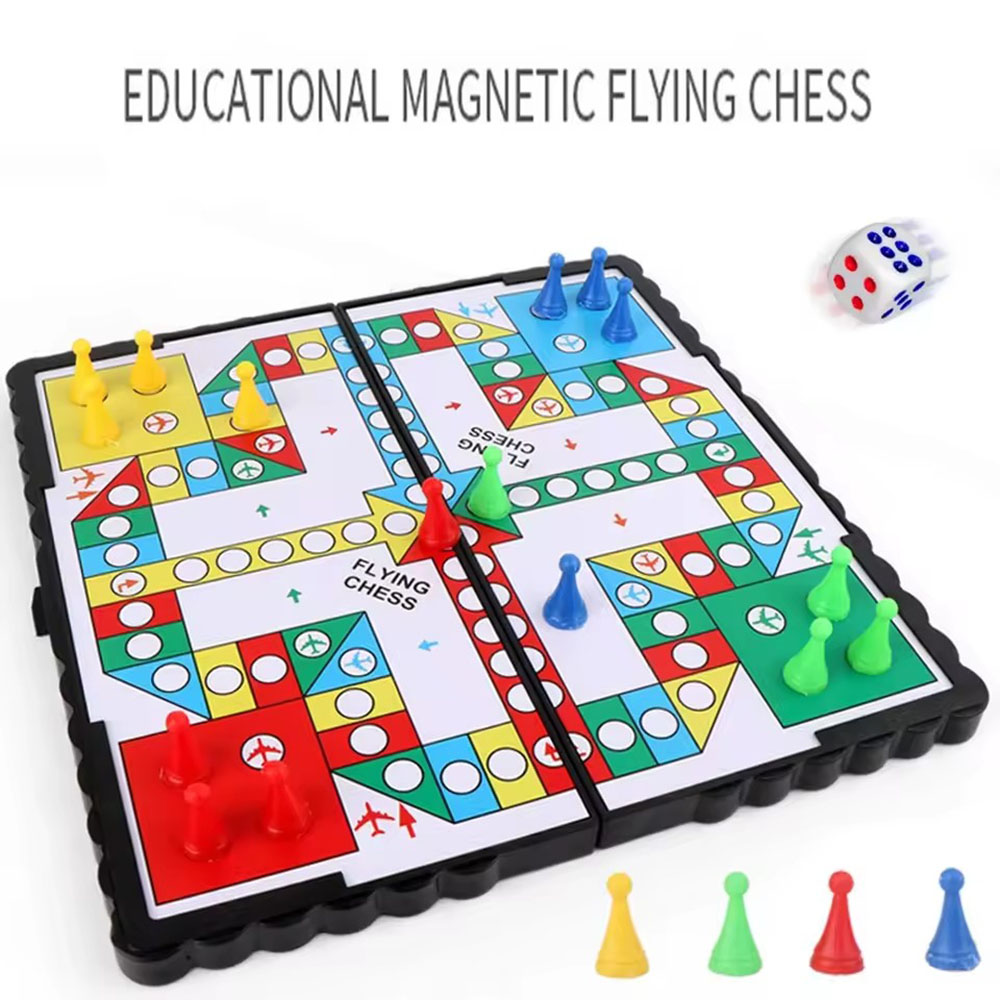 Magnetic Travel Chess - Katlanabilir manyetik uçan satranç seti, oyun