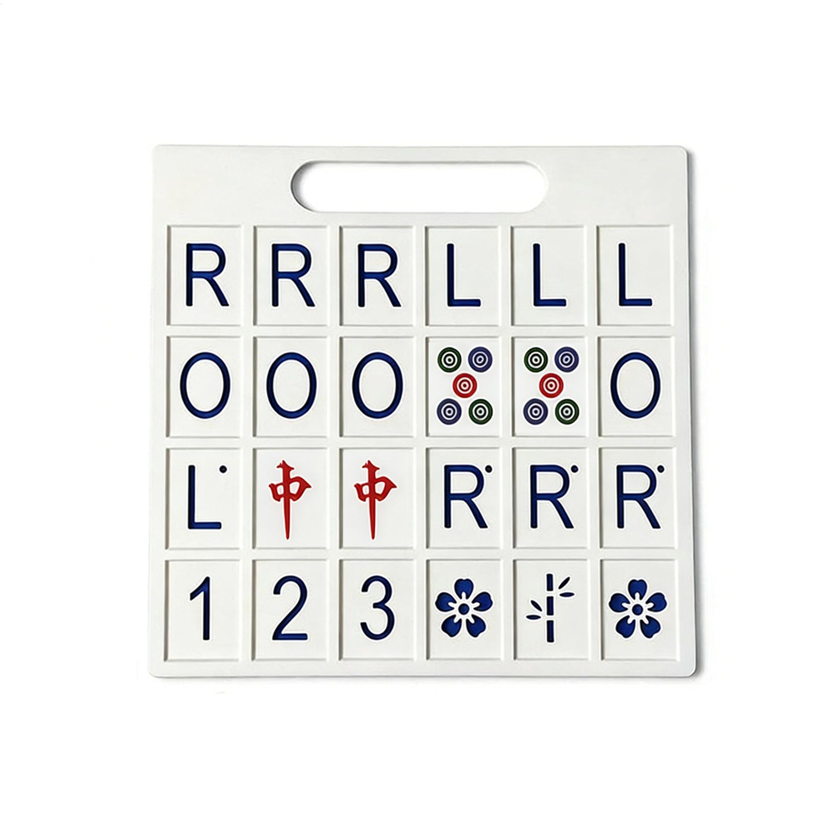 Board Game Strategi - Solo Mahjong Tahtası 24 Yuvalı Taşınabilir