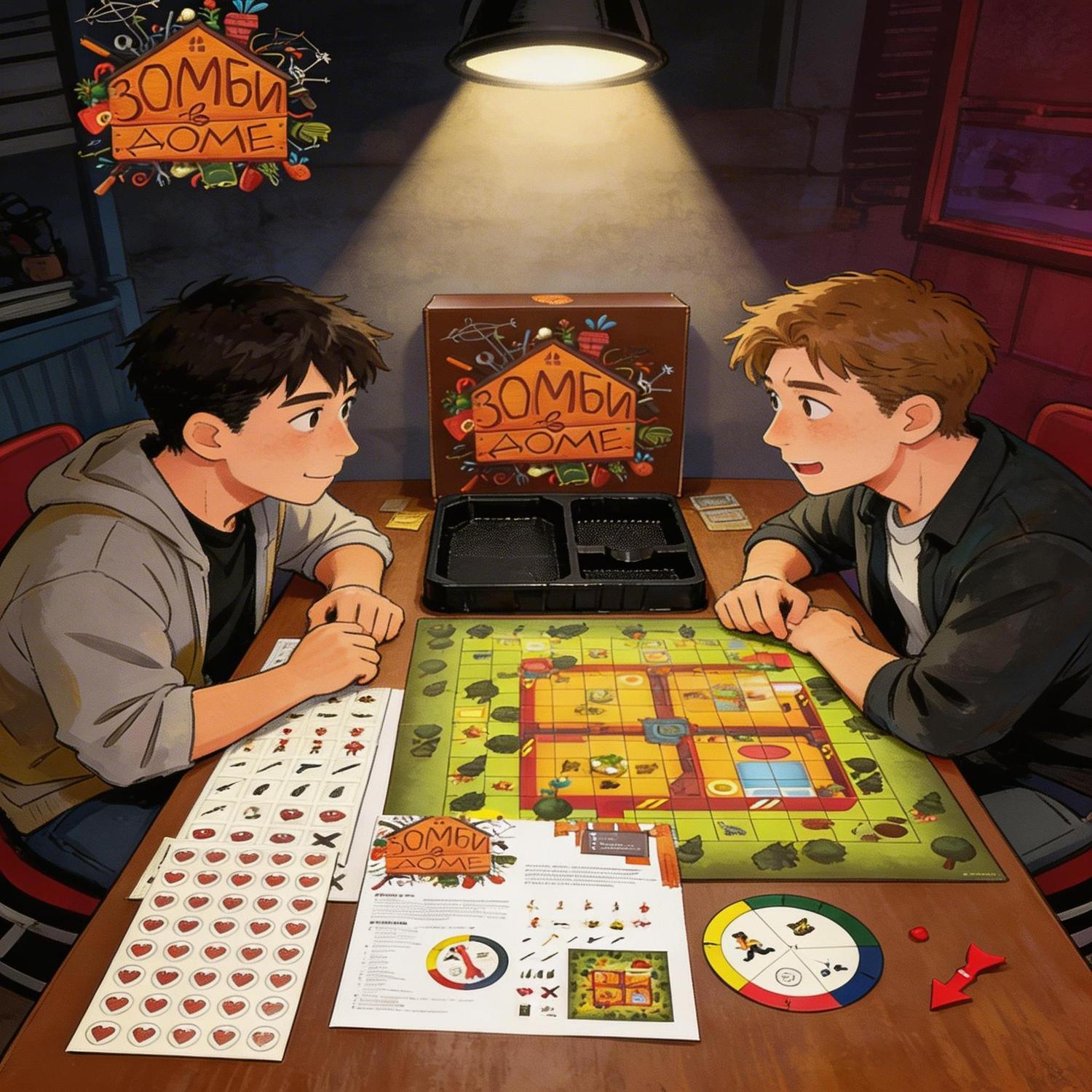 Board Game Zombie Survival - Rus Versiyonu Zombi Hayatta Kalma Temalı