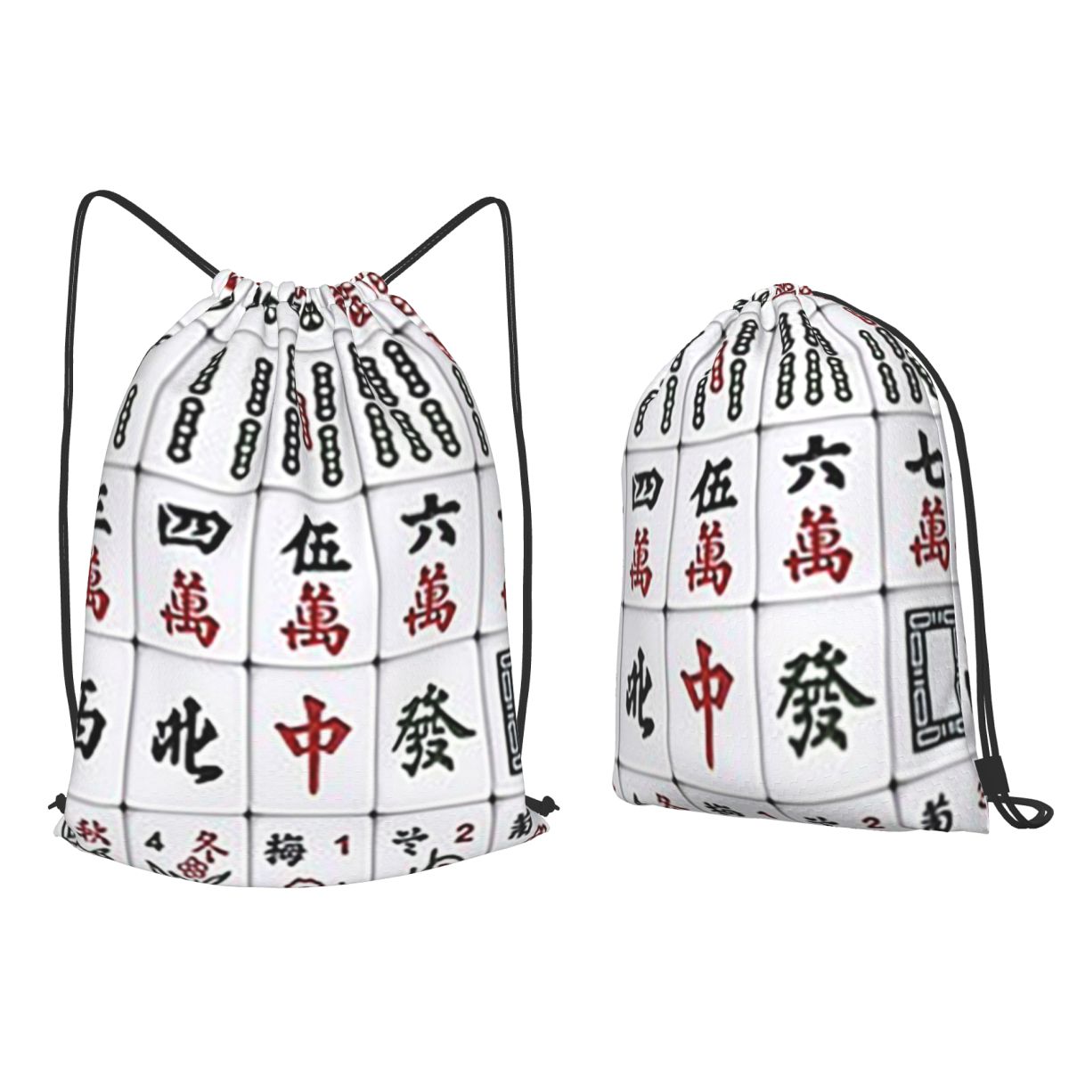 Mahjong Karo Desenli Sırt Çant - Tile Bag Drawstring incelemesi ve fiyatı