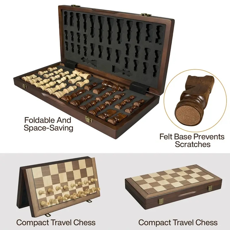 39,3 cm/15,47 inç manyetik ahş - Magnetic Travel Chess incelemesi ve fiyatı