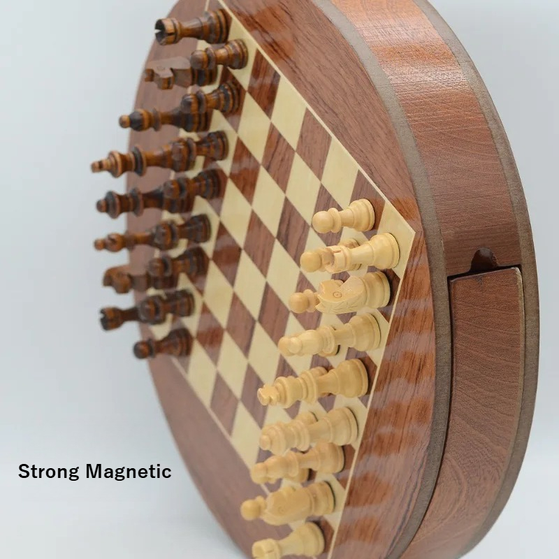 Yuvarlak Masif Ahşap Manyetik  - Magnetic Travel Chess incelemesi ve fiyatı