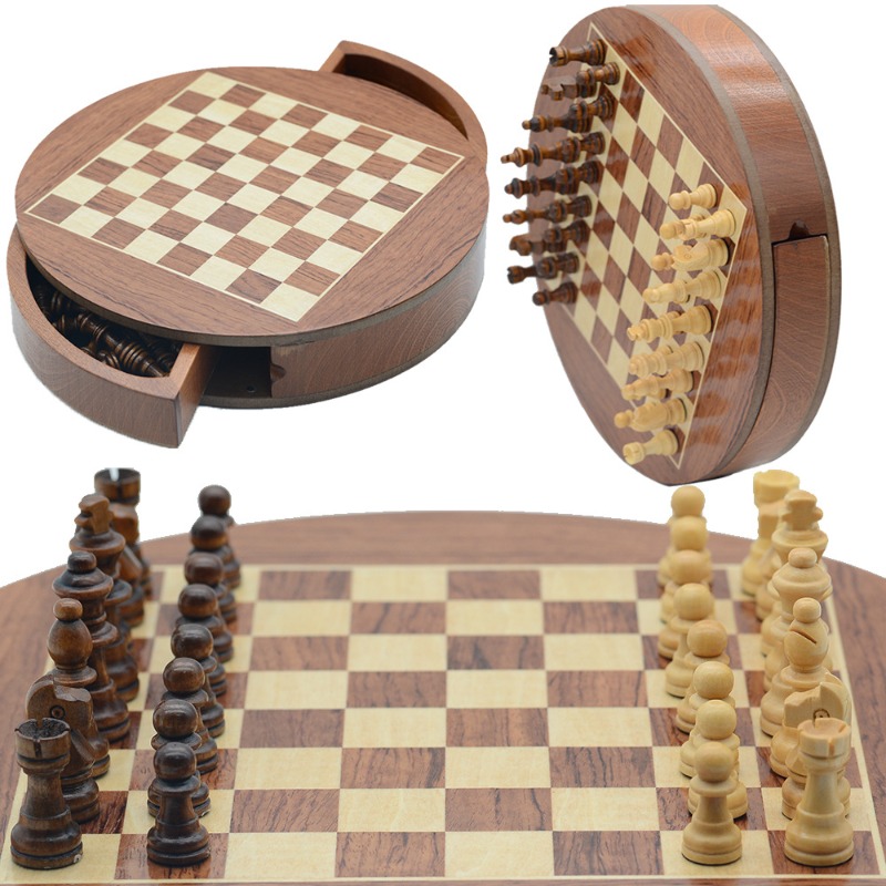 Yuvarlak Masif Ahşap Manyetik  - Magnetic Travel Chess incelemesi ve fiyatı