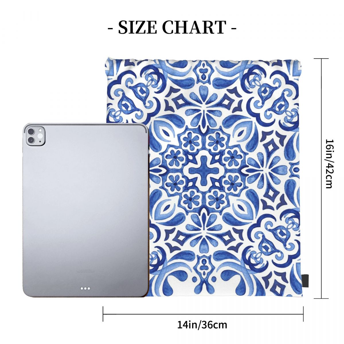 Akdeniz Mozaik Fayansları Azul - Tile Bag Drawstring incelemesi ve fiyatı