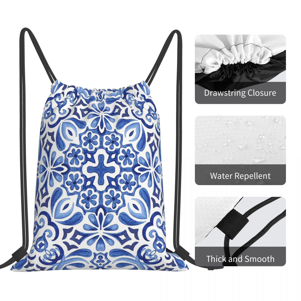Akdeniz Mozaik Fayansları Azul - Tile Bag Drawstring incelemesi ve fiyatı